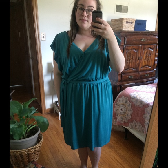 Mock Wrap Dress - Picture 1 of 3